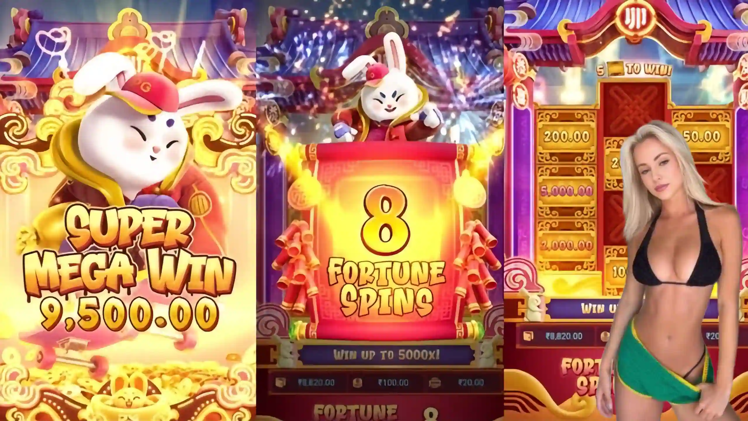 Wild Expansivo Fortune Rabbit hh55 - Coelho Dourado que Expande